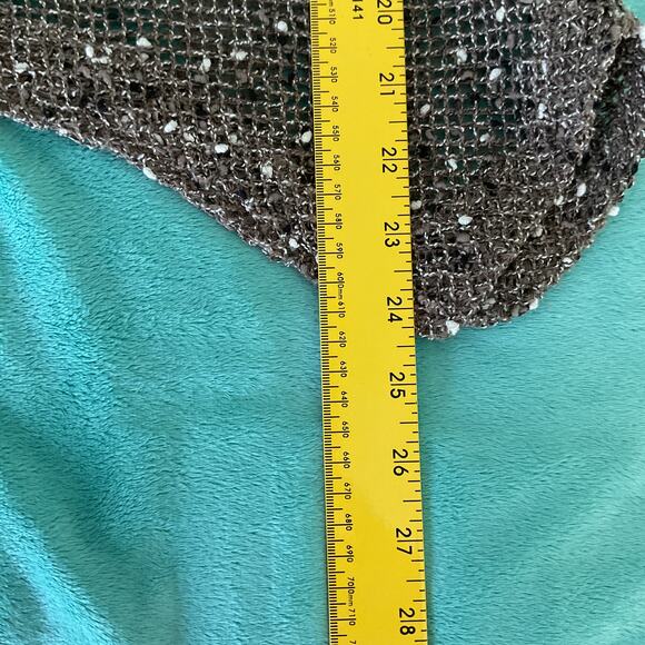 Lulu B Womens Cover Up Knit Fishnet Cardigan Brown Medium - Picture 10 of 12